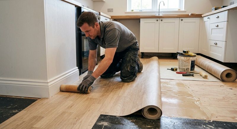 Sheet Linoleum Installation in Duvall, WA