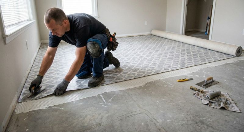 Sheet Linoleum Installation in Stanwood, WA